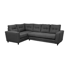 SOFAS HOME - SECCIONAL ALPES IZQUIERDO CHENILLE GRIS OSCURO