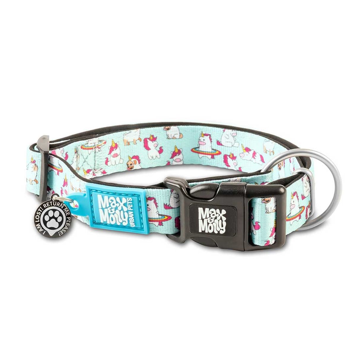 MAX & MOLLY - Collar Perro L Smart Id Unicorn 25-40kg Max and Molly