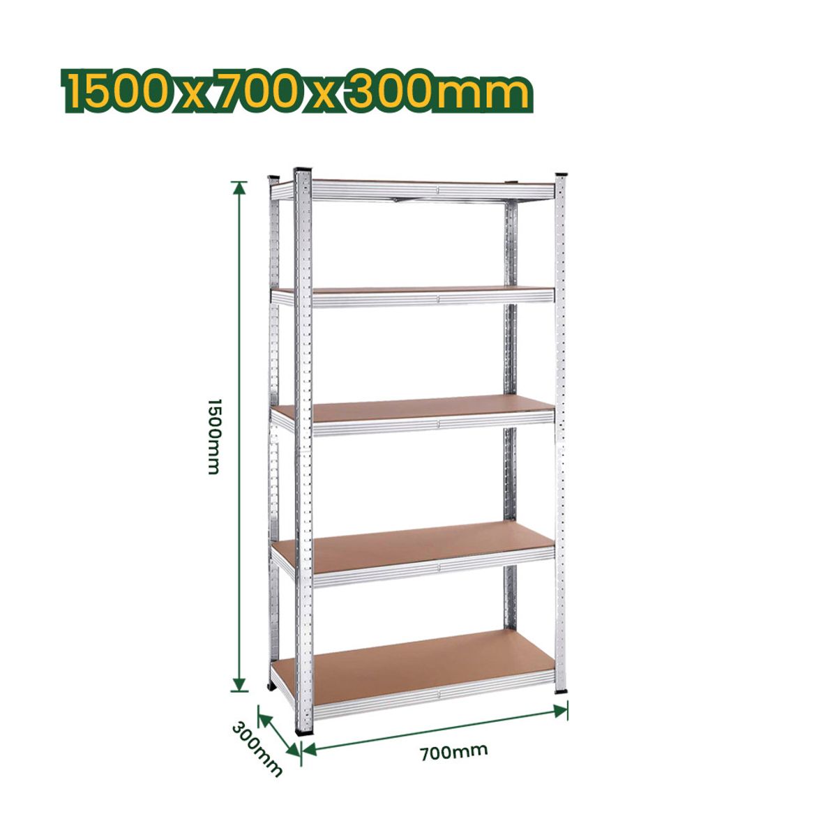 JADEVER - Estantes Almacenamiento Organizador 5 Niv Ajustables JADEVER