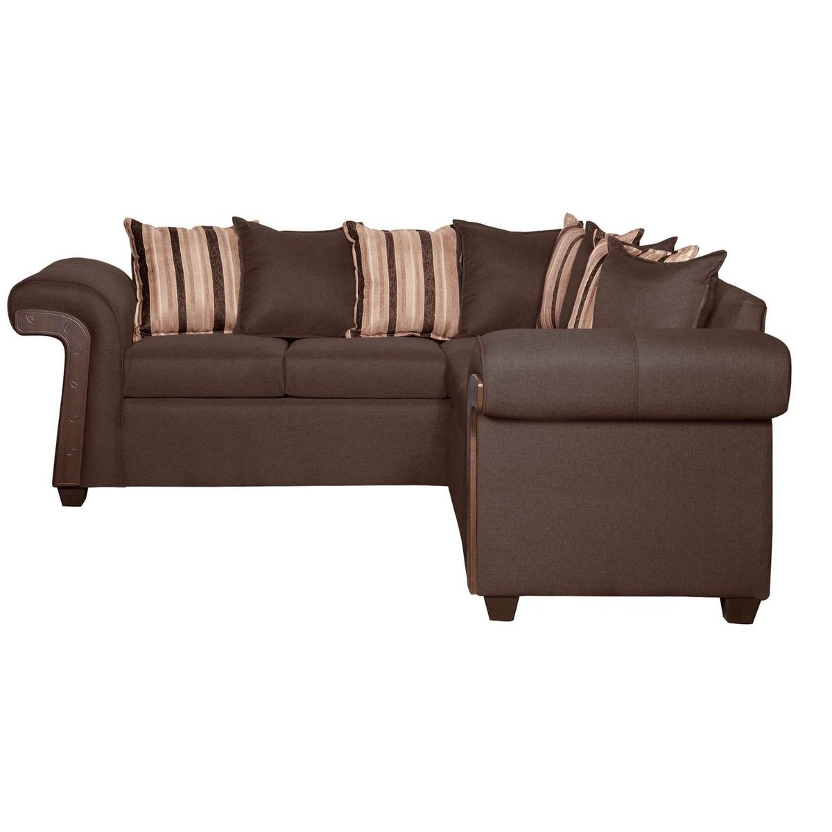 RUZAM MOBEL - SECCIONAL 5 CUERPOS NÁPOLES CAFÉ