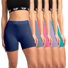 TOP - Bóxer Mujer Medio Algodón Pack 5 C1