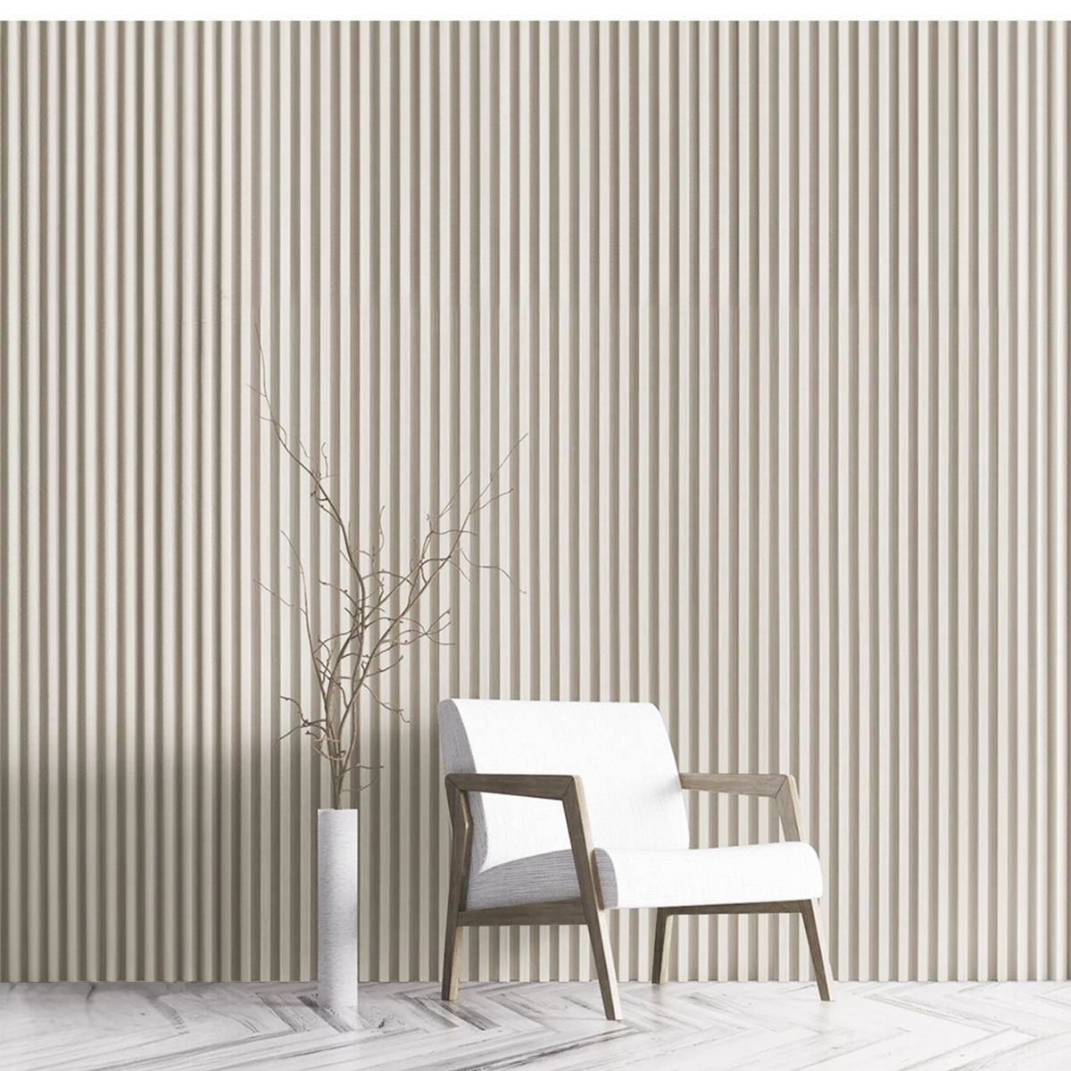 BYB - WALL PANEL PVC 10 PZS 3D 16x250 cm BEIGE