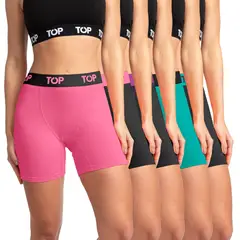 TOP - Bóxer Mujer Medio Algodón Pack 5 C2