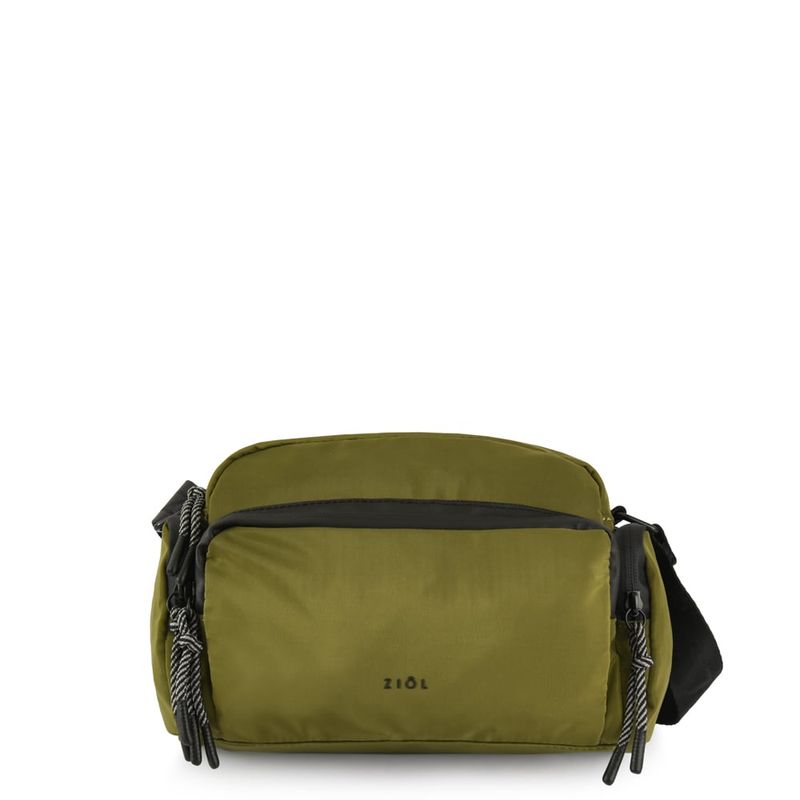 ZIOL - Cartera bandolera pequeña rivetta verde oliva