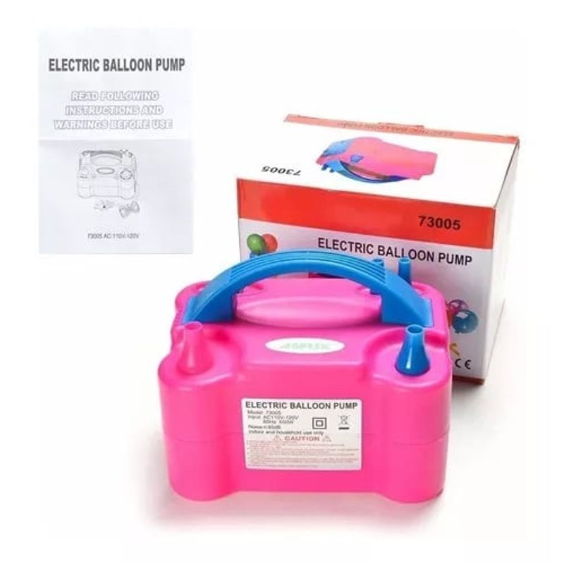 GENERICO - Bomba Electrica Doble Infla Globos Compresor Para Cumpleaños