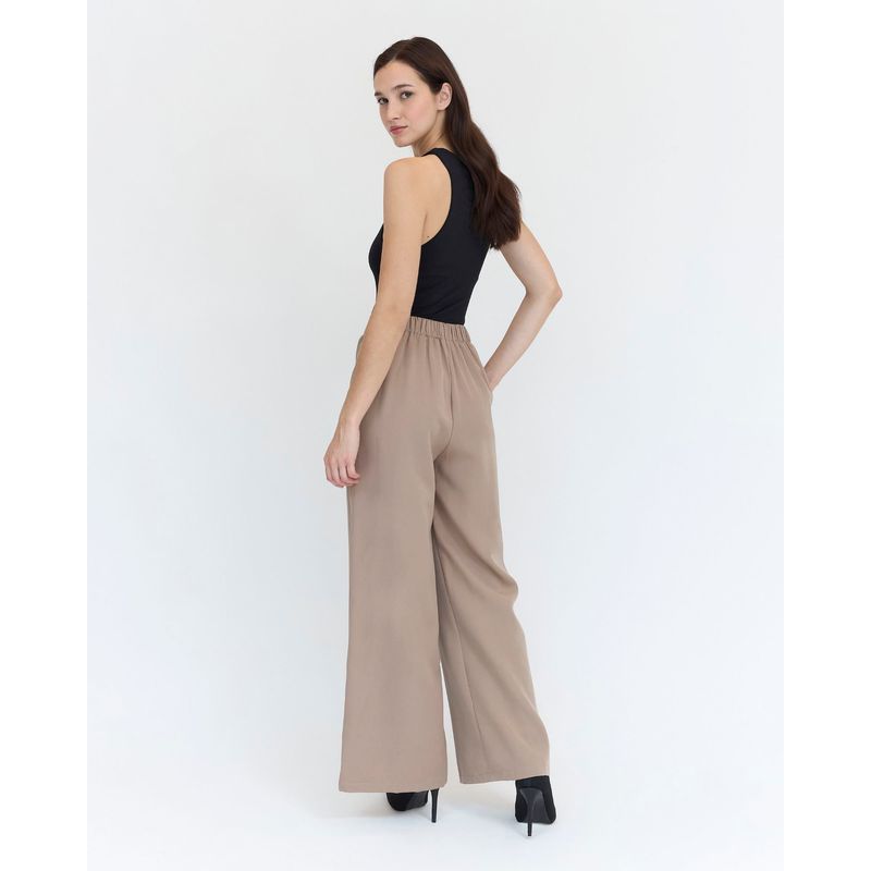 GUINDA - Pantalón liso Guada Guinda