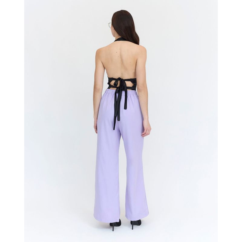 GUINDA - Pantalón liso Guada Guinda