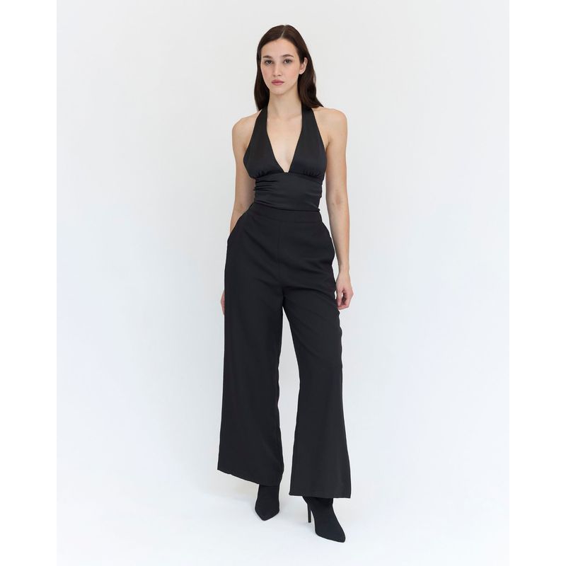 GUINDA - Pantalón liso Guada Guinda