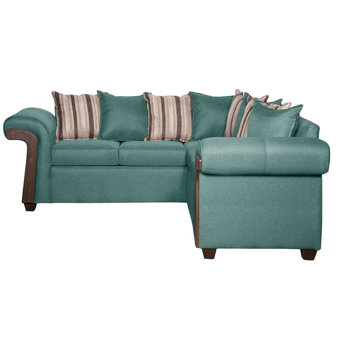 RUZAM MOBEL - SECCIONAL 5 CUERPOS NÁPOLES VERDE AGUA