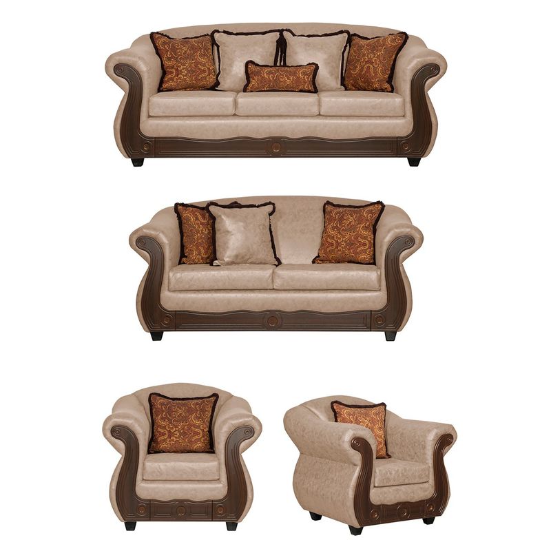 GENERICO - Juego de Living 3 2 1 1 Estambul Beige.