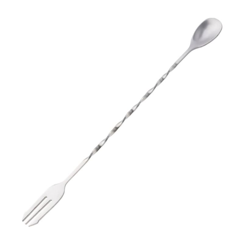 OEM - Cuchara Tenedor Bar Mezcladora de Cocteles Acero 14634