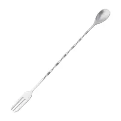 OEM - Cuchara Tenedor Bar Mezcladora de Cocteles Acero 14634