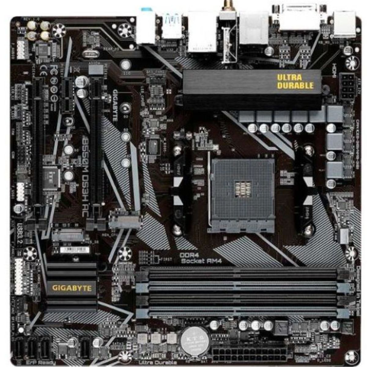 GIGABYTE - M/B sAM4 (AMD) - Gigabyte B550M DS3H AC - 4x DDR4  - Micro ATX