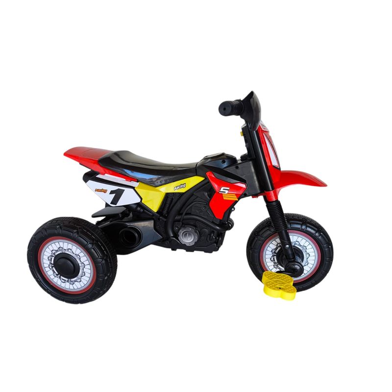 GENERICO - Triciclo Infantil Tipo Moto 3 Ruedas Rojo