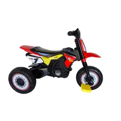 GENERICO - Triciclo Infantil Tipo Moto 3 Ruedas Rojo