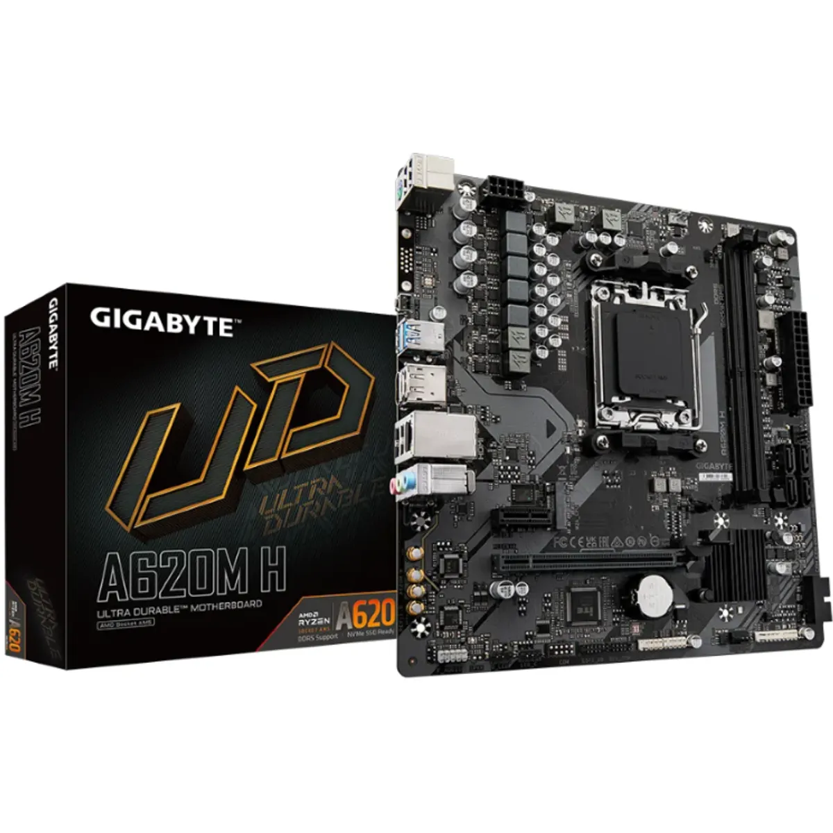 GIGABYTE - MB sAM5 AMD  - Gigabyte A620M H - 2x DDR5 - Micro ATX