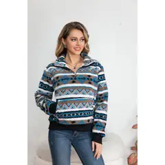 MPROPIA - Poleron Chaqueton Mujer Polar Grueso Forro Chiporro Premium 7567