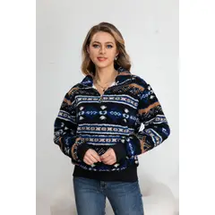 MPROPIA - Poleron Chaqueton Mujer Polar Grueso Forro Chiporro Premium 7567