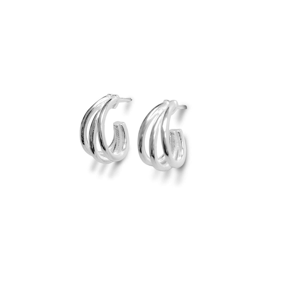 COGGIOLA - Aros Media Argolla Triple Plata Fina 925