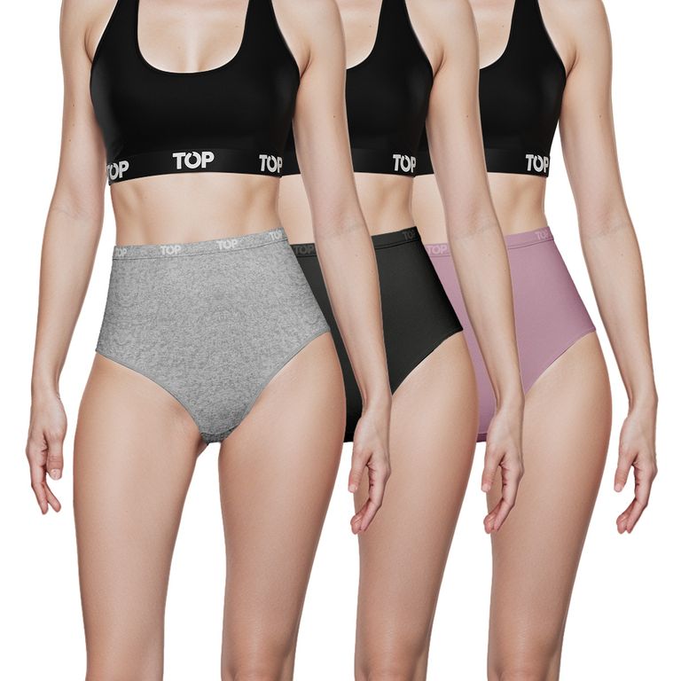 Calzon Maxi Algodon Pack 3 C3 Multicolor S