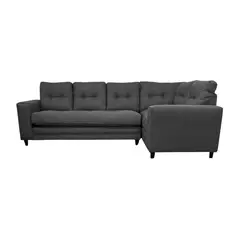 SOFAS HOME - SECCIONAL ALPES DERECHO CHENILLE GRIS OSCURO