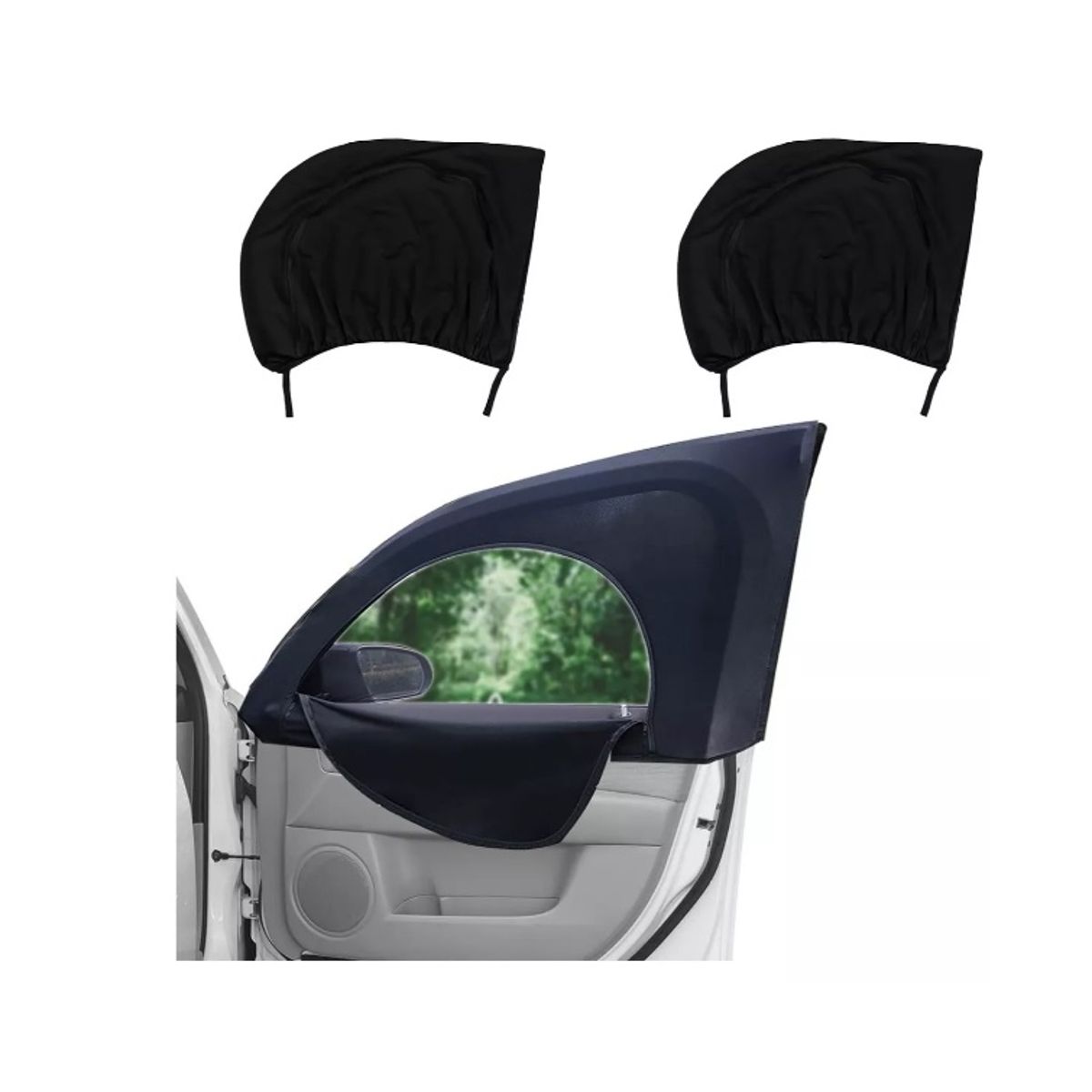 GENERICO - X2 Pack Malla Tapa Sol Auto Ventana Tracera Protector