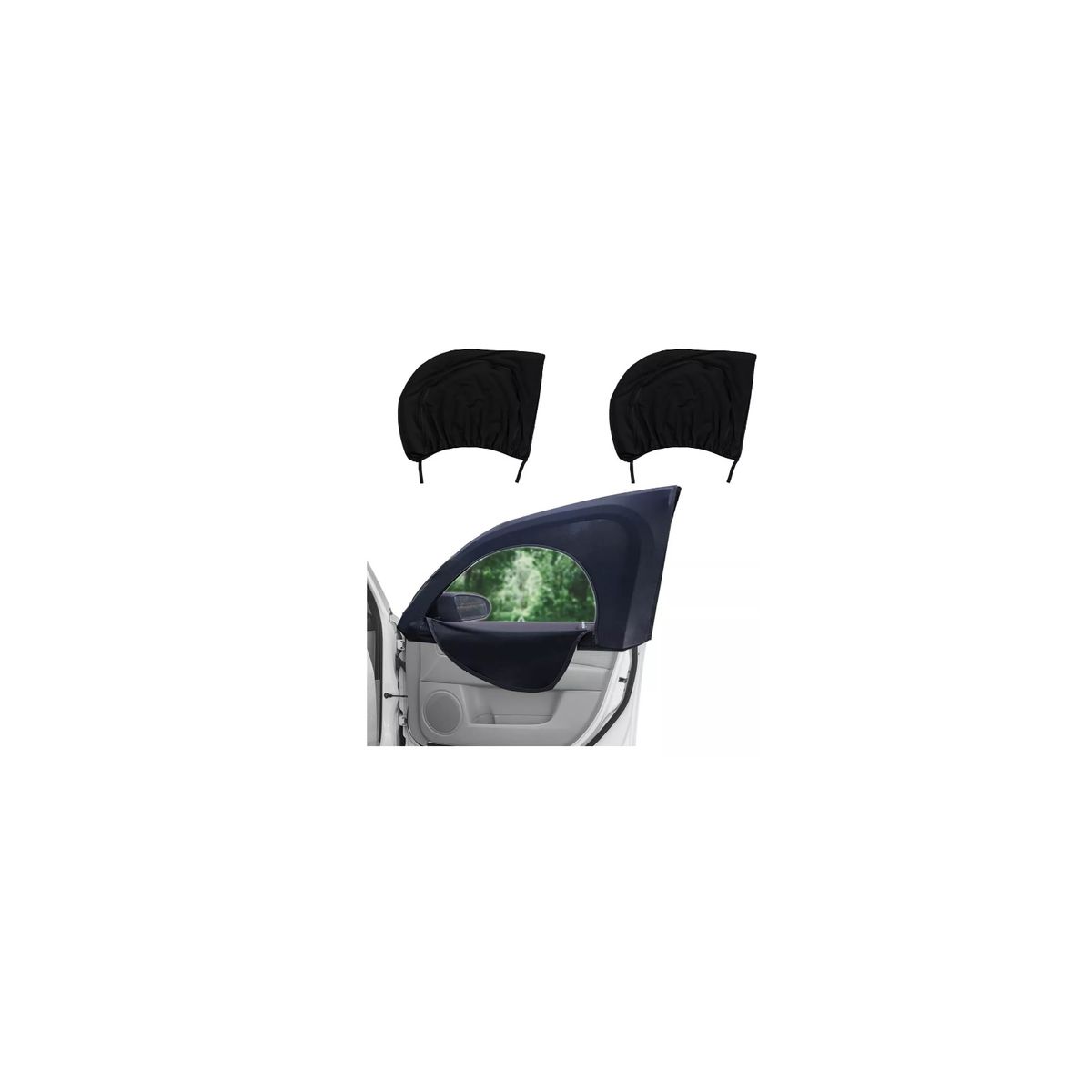 GENERICO - X2 Pack Malla Tapa Sol Auto Ventana Tracera Protector