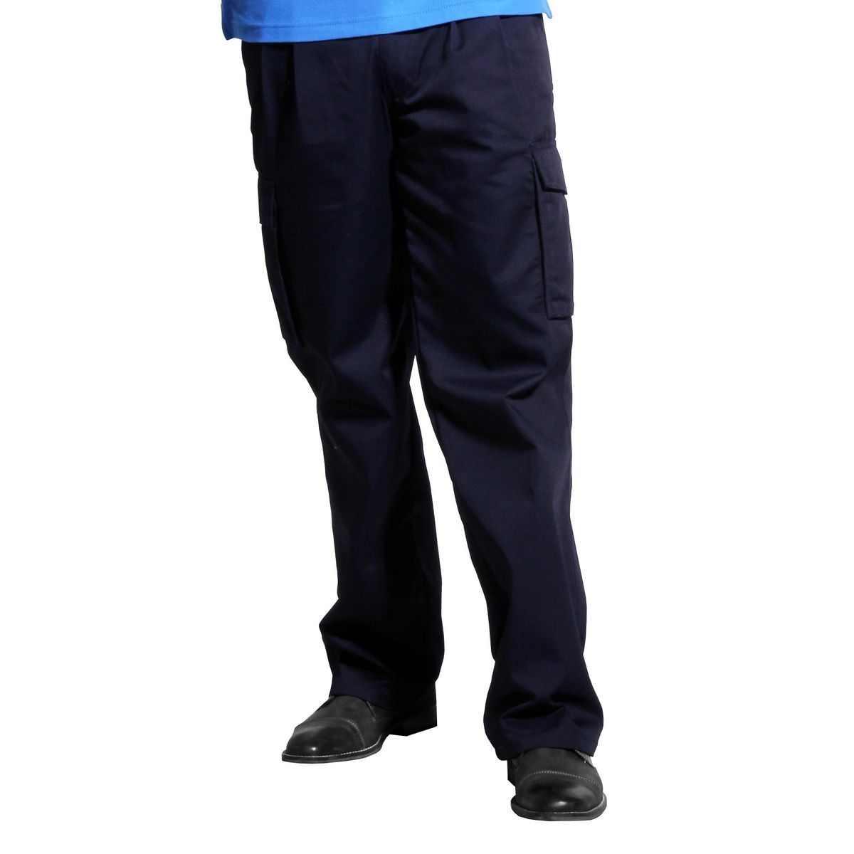 90 GRADOS - Pantalón Gabardina Cargo Azul Marino