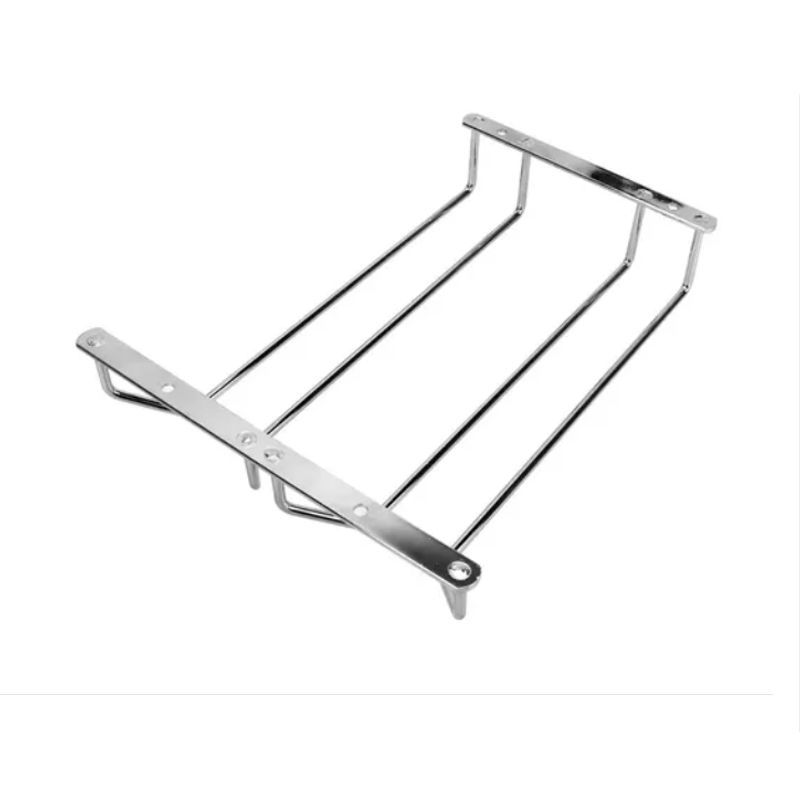 GENERICO - Colgador De Copas Metal Cromado Bar Premium Organización