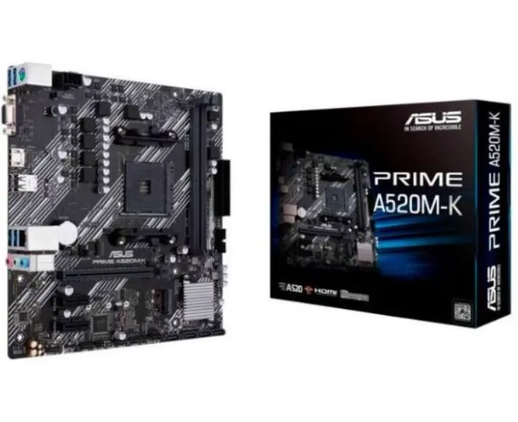 M/B sAM4 (AMD) - PRIME A520M-K - 2x DDR4 - Micro ATX