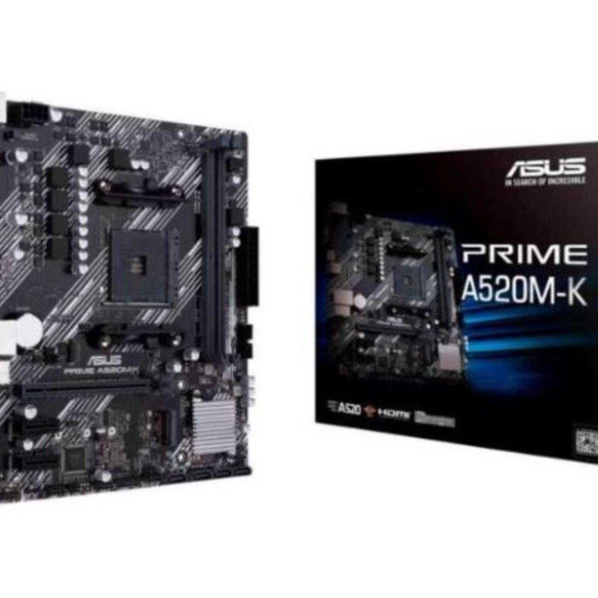 ASUS - M/B sAM4 (AMD) - ASUS PRIME A520M-K -  2x DDR4 - Micro ATX