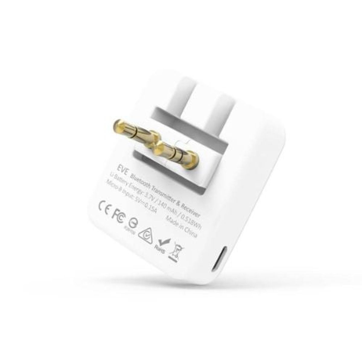ADAM ELEMENTS - Transmisor y Receptor de Audio Bluetooth Adam Elements Eve Blanco