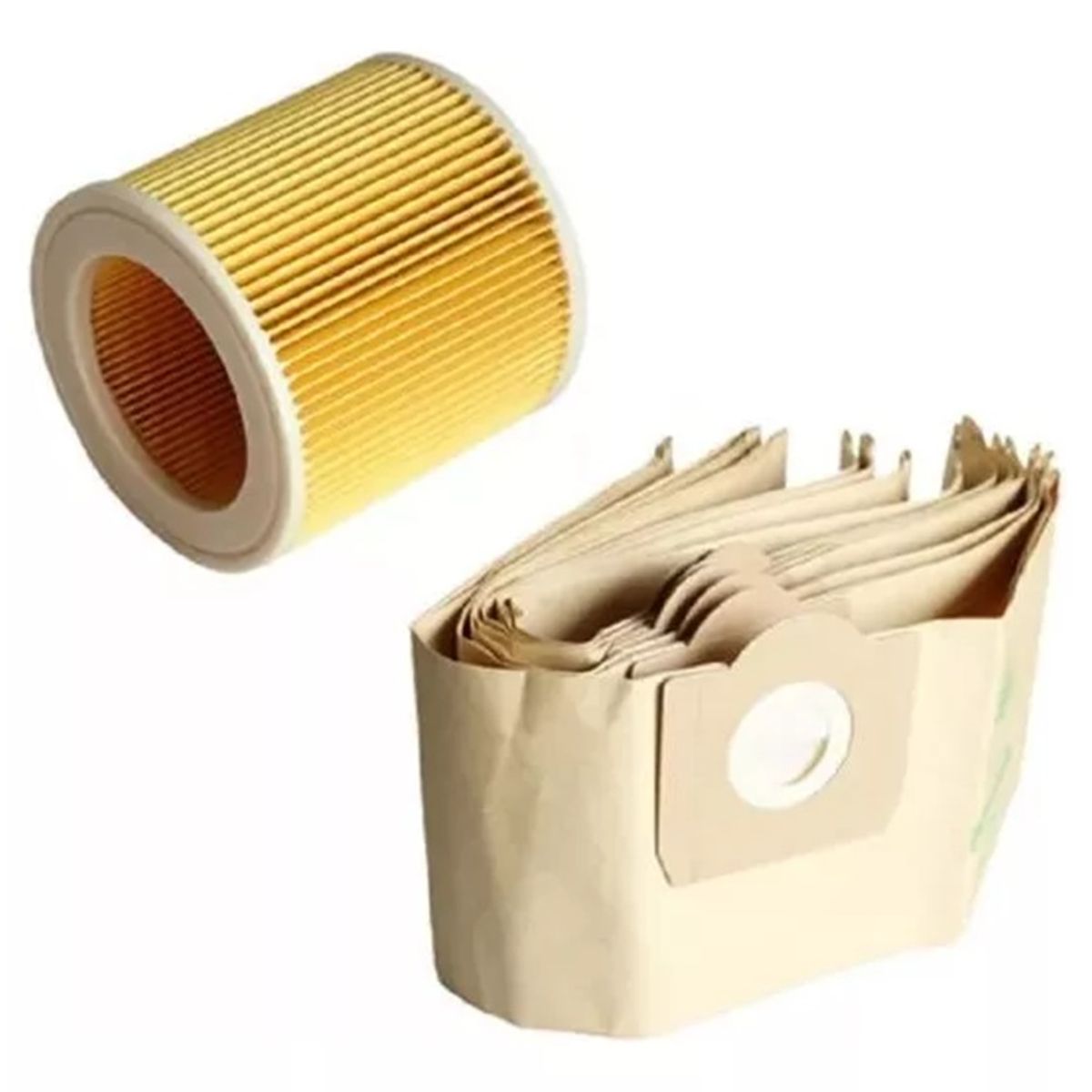 GENERICO - Kit Filtro Bolsa Para Karcher 5un Wd 3.300 M Wd3