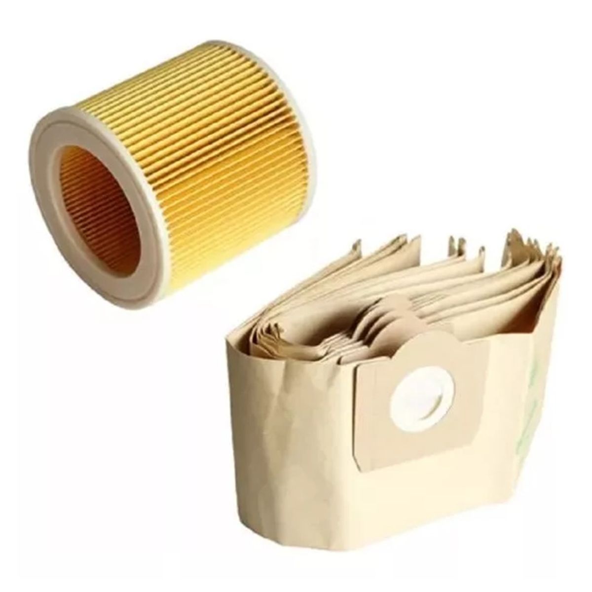GENERICO - Kit Filtro Bolsa Para Karcher 5un Wd 3.300 M Wd3