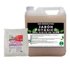 MOHICAN - PROMO JABÓN POTÁSICO NEEM 5L + FERTILIZANTE ACIDAS 1 KG