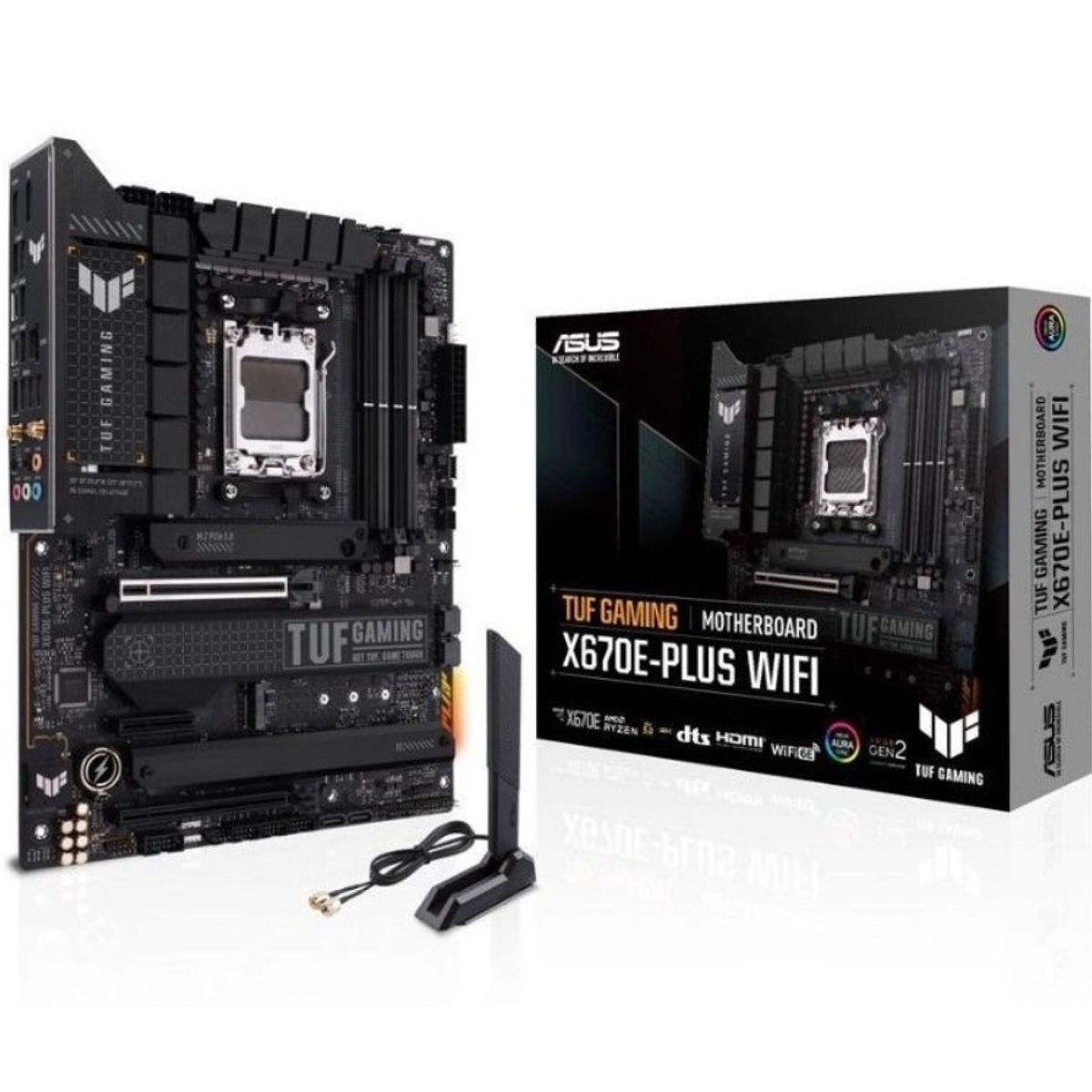 ASUS - M/B sAM5 (AMD) - Asus TUF Gaming X670E-PLUS WIFI -  4x DDR5 - ATX