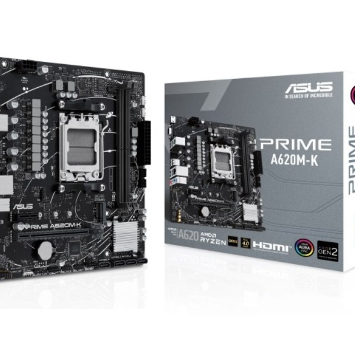 ASUS - MB sAM5 AMD - ASUS PRIME A620M-K - 2x DDR5 - Micro ATX
