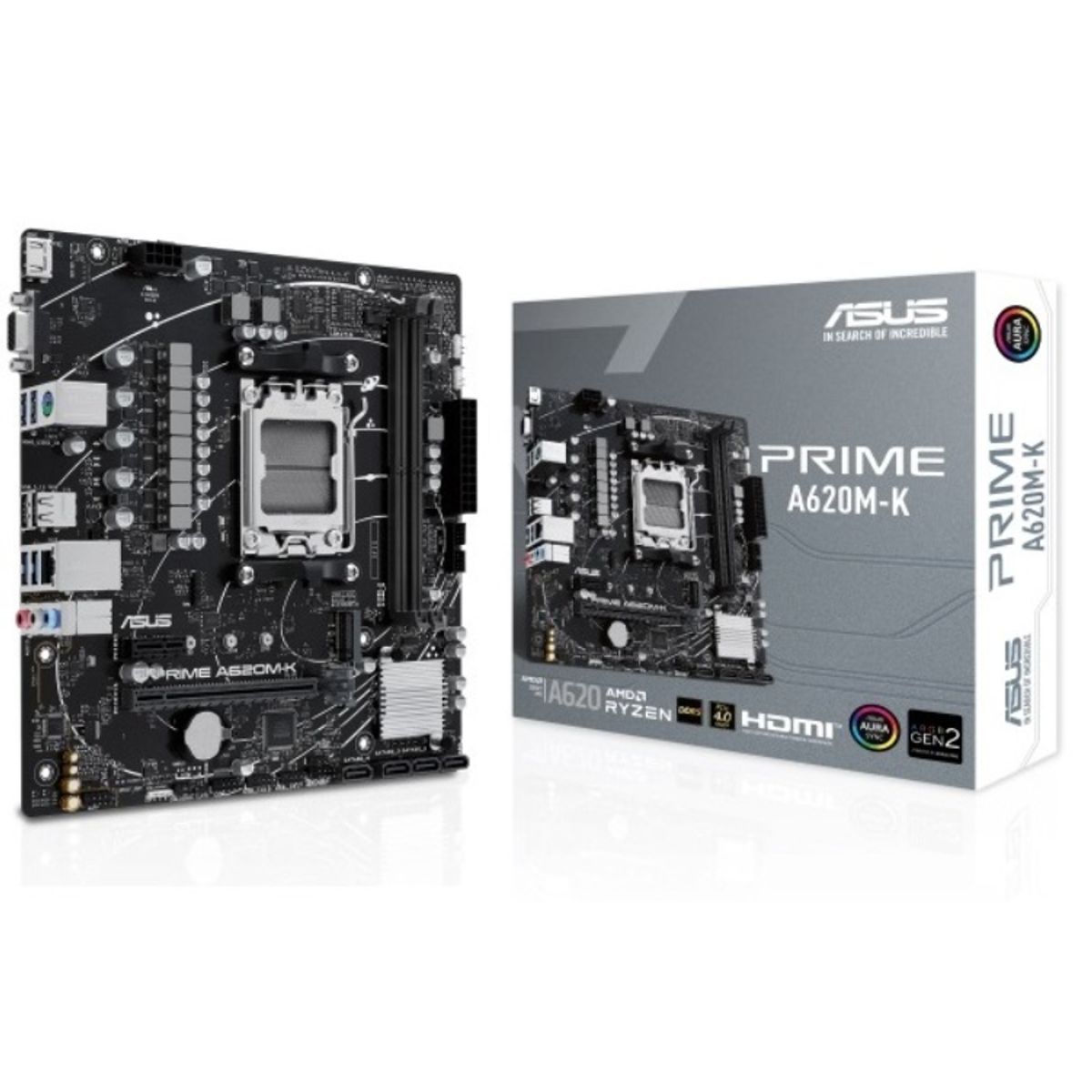 ASUS - MB sAM5 AMD - ASUS PRIME A620M-K - 2x DDR5 - Micro ATX