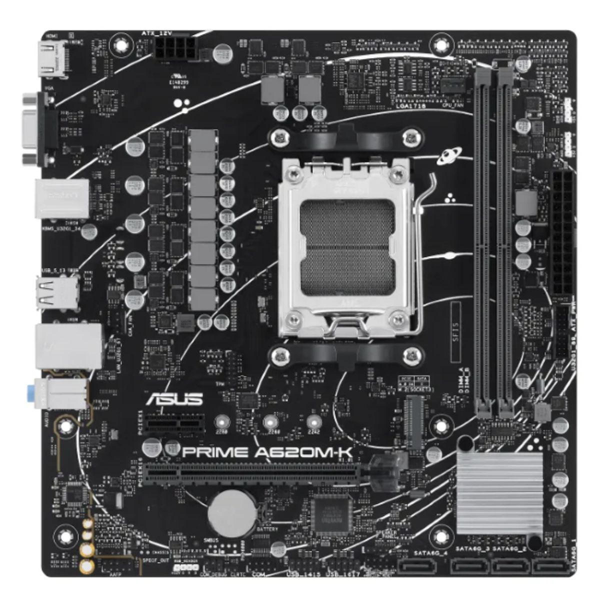 ASUS - MB sAM5 AMD - ASUS PRIME A620M-K - 2x DDR5 - Micro ATX