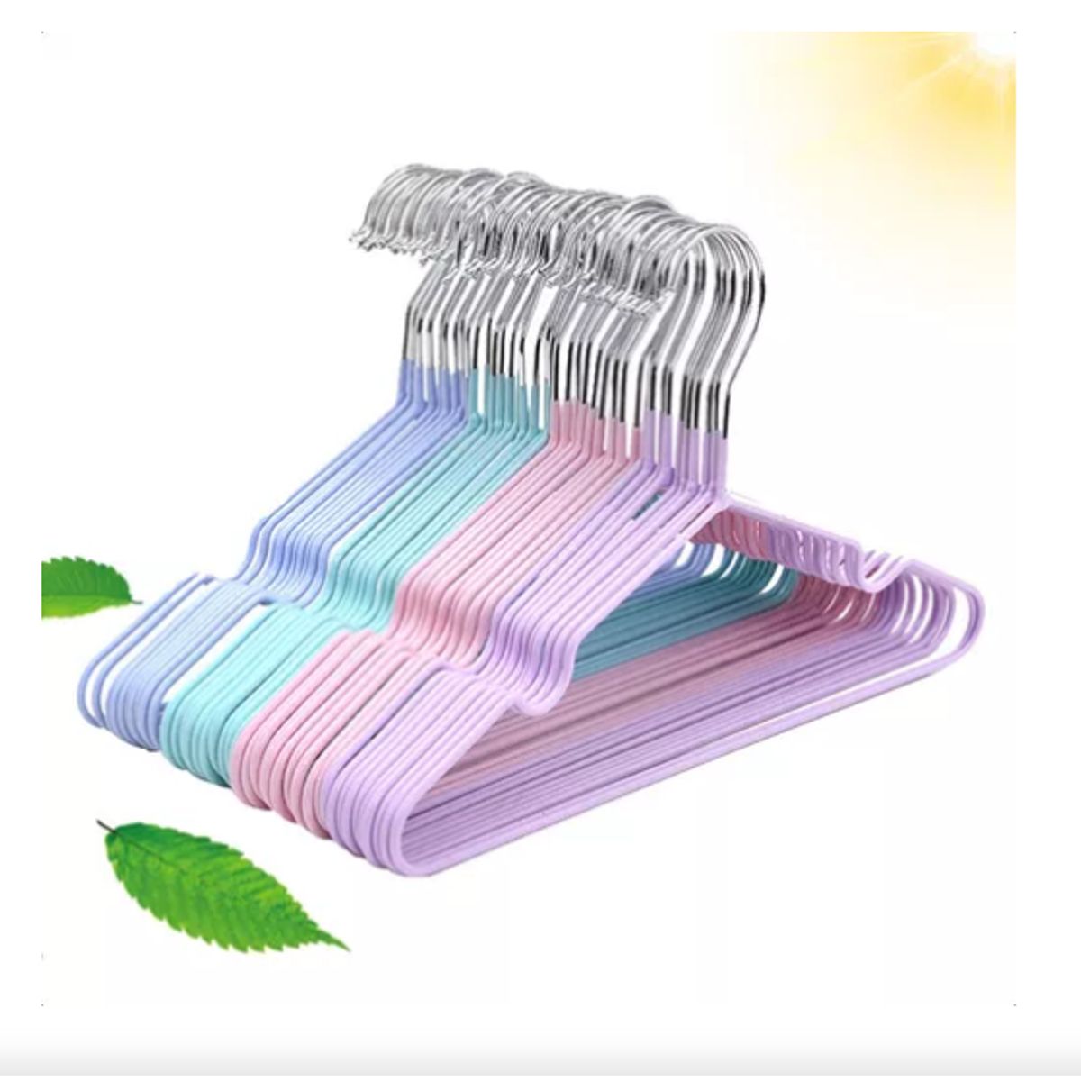 GENERICO - 100 Colgadores Para De Ropa Grandes Antideslizantes Ganchos