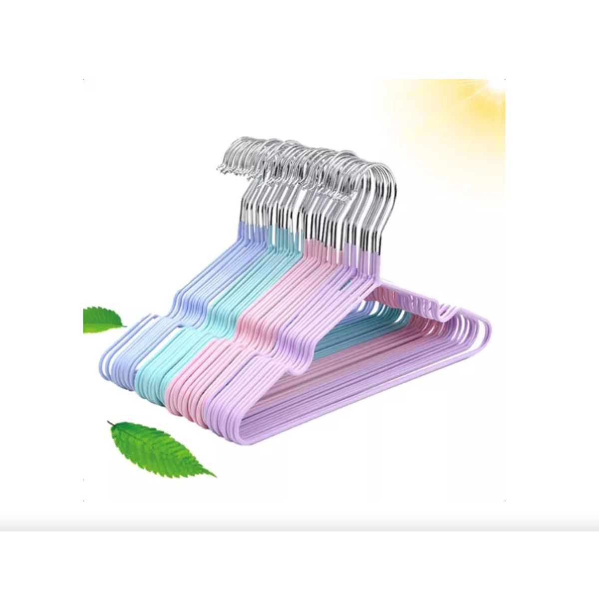 GENERICO - 100 Colgadores Para De Ropa Grandes Antideslizantes Ganchos
