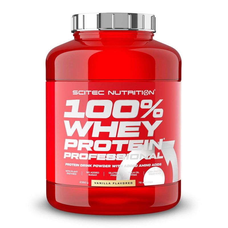 SCITEC NUTRITION - 100% Whey Protein Profesional Scitec Nutrition 5 Libras 78 Servicios.