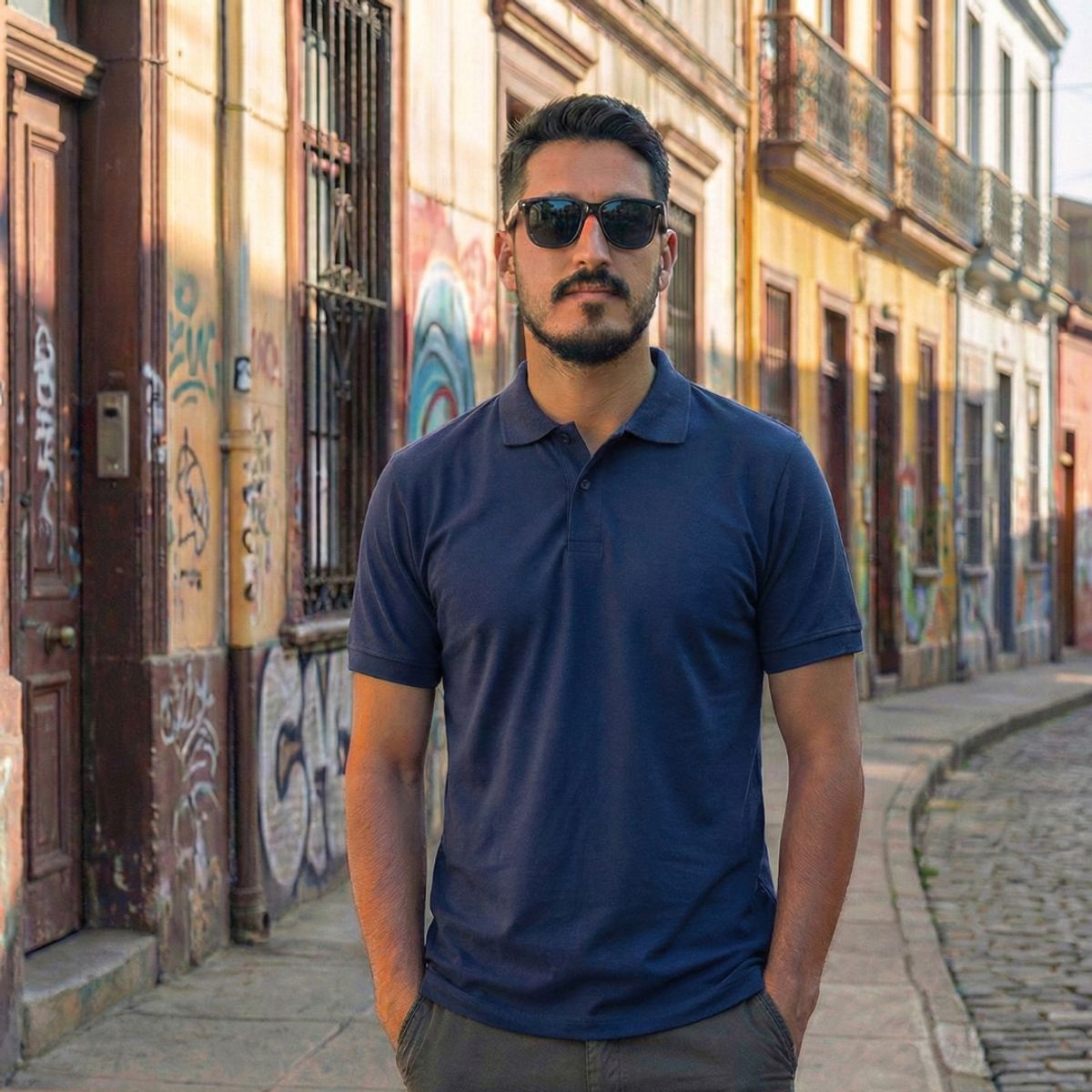 T-WORLD - Polera Piqué Hombre Premium Manga Corta DryFresh®