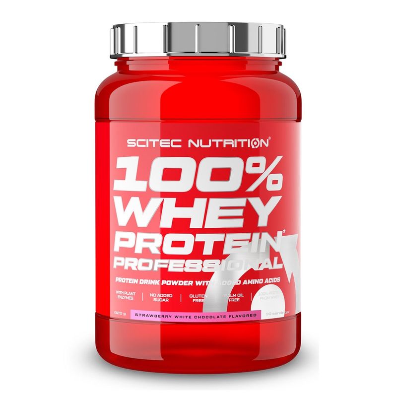 SCITEC NUTRITION - 100% Whey Protein Profesional Scitec Nutrition 2 Libras 30 Servicios.