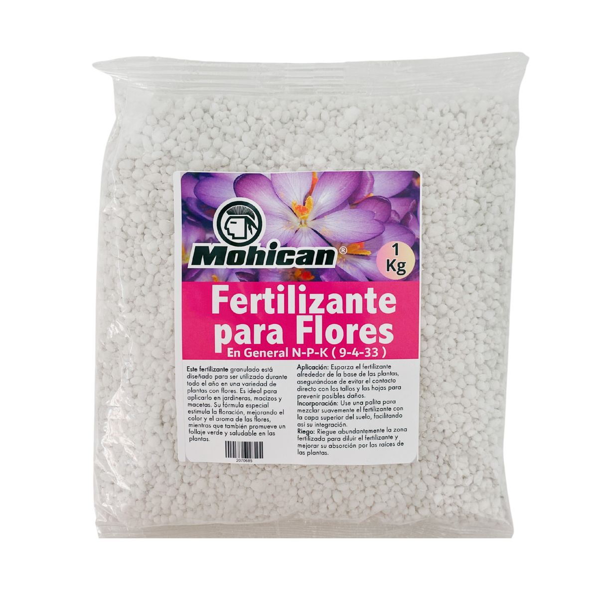 MOHICAN - FERTILIZANTE PARA FLORES EN GENERAL BOLSA 1 KG MOHICAN