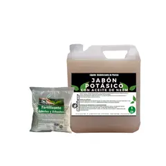 MOHICAN - PROMO JABÓN POTÁSICO NEEM 5L + FERTILIZANTE ÁRBOLES 1 KG