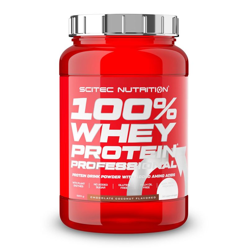 SCITEC NUTRITION - 100% Whey Protein Profesional Scitec Nutrition 2 Libras 30 Servicios.