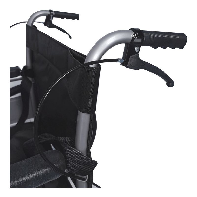 NANOFORT - Silla Ruedas Todo Terreno Llantas Plegable Medico Uso Rudo Color Negro