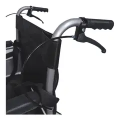 NANOFORT - Silla Ruedas Todo Terreno Llantas Plegable Medico Uso Rudo Color Negro