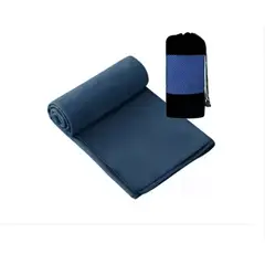 GENERICO - Toalla De Microfibra Azul Secado Rápido Portátil 80x160cm